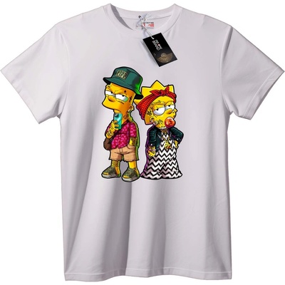 NOONEBRAND Тениска Simpsons градски стил - 2XL, Black