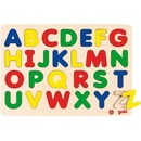 Drevené hračky Goki vkladacie puzzle abeceda