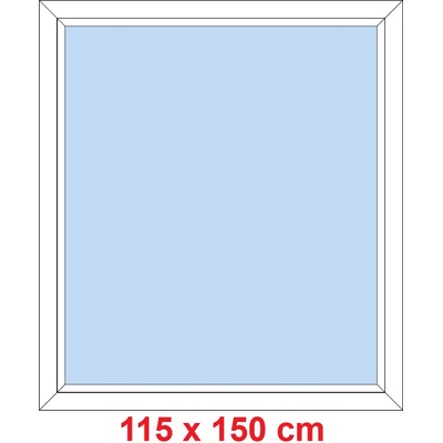 Soft Plastové okno 115x150 cm FIX neotevíravé Bílá