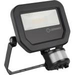 OSRAM LED прожектор Ledvance FL PFM 10 W 4000 K SYM 100 S BK, 10W, 1200 lm, 4000K, IP65 защита, за стена/таван, със сензор