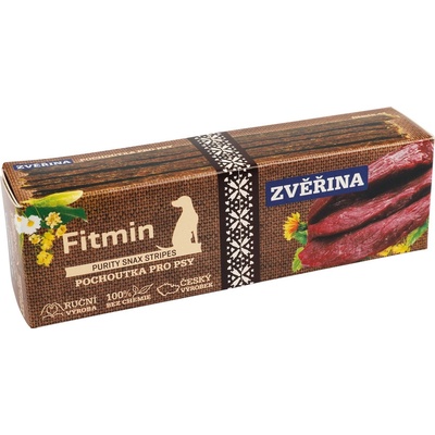 Fitmin Purity Snax Stripes zvěřinová pochoutka pro psy 35 g