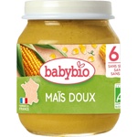 Babybio Био зеленчуково пюре Babybio - Сладка царевица, 6 м+, 130g (3288130510393) - ozone