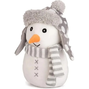 Image 1 of Амек Тойс Плюшена играчка Амек Тойс - Снежко със сива шапка и шал, 19 cm (11253)