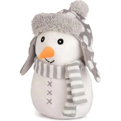 Амек Тойс Плюшена играчка Амек Тойс - Снежко със сива шапка и шал, 19 cm (11253)