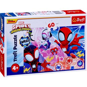 Trefl Пъзел Trefl от 60 части - Героично приключение със Спайди (17410)