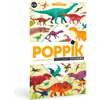POPPIK Плакат със стикери poppik - Динозаври (dis005)