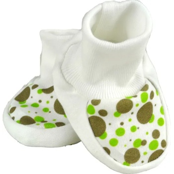For Babies Бебешки обувки For Babies - Зелени точки, 0+ месеца (00004 20)