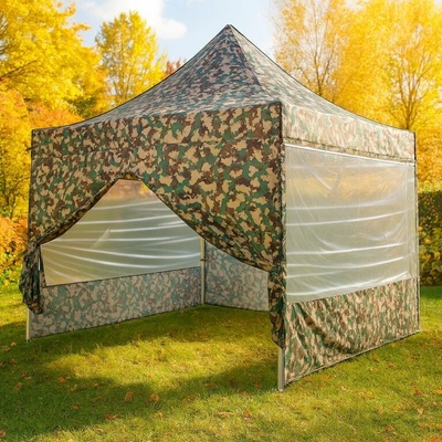 INSTENT PRO Záhradný stan 3x3 m, woodland, 4 ks bočnice