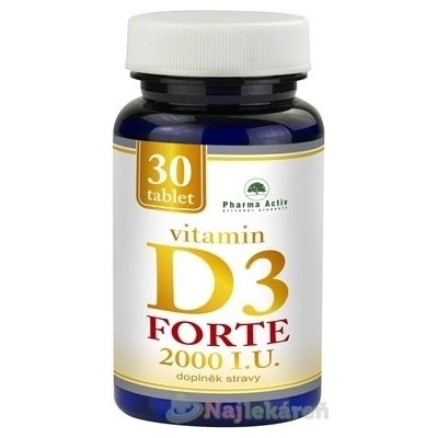 Pharma Activ Vitamin D3 FORTE 2000 I.U. 30 ks