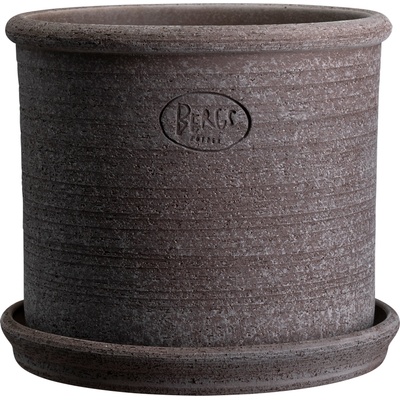 Bergs Potter Саксия Modena с поставка 25 см сива (MOG25S)