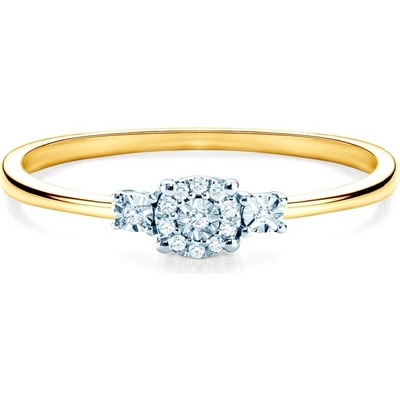 Savicki zásnubní prsten dvoubarevné zlato diamant SAVR50282 YW