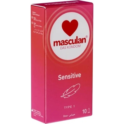 Masculan 10 бр. Тънки презервативи Masculan Sensitive