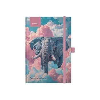 STREET Бележник с ластик Elephant B5 96л тв. корица