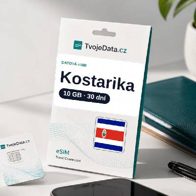 eSIM Kostarika 10 GB / 29 dní