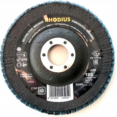 Rhodius Lamelový brúsny kotúč 125 X 22,23 mm P40 211369