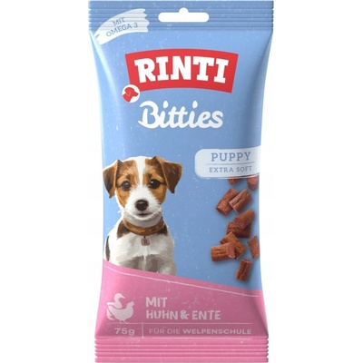 Rinti Dog pochoutka Extra Bits Puppy kuře & kachna 75 g