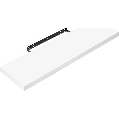Regalux Nástěnná police XL4, 80 × 24 × 3,8 cm, lamino, bílá lesk 65130