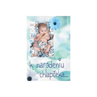 Pohľadnica - narodenie chlapčeka