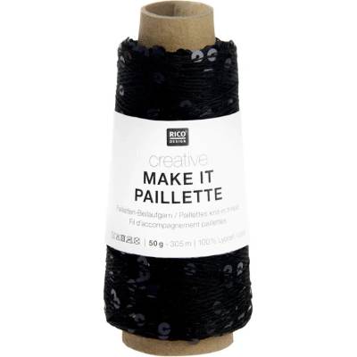 Rico Desigen Příplet Make It Paillette 013 Black