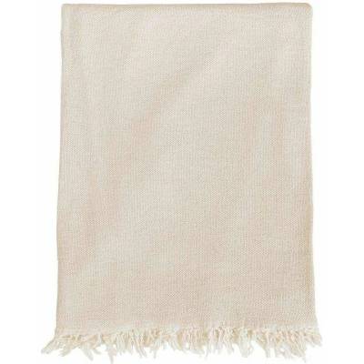 Klippan Bavlněný pléd Boheme natural beige Béžová 130x170