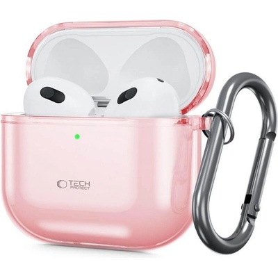 Tech-protect Силиконов Калъф за Apple Airpods 4, Tech-Protect FlexAir Case, Розов (5906302380237)