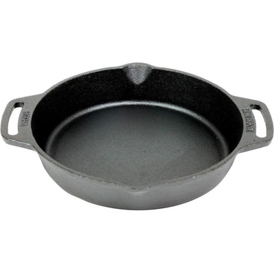 Grilovací pánev Valhal Outdoor Litinová hluboká pánev s dvěma úchyty 25cm VH25H
