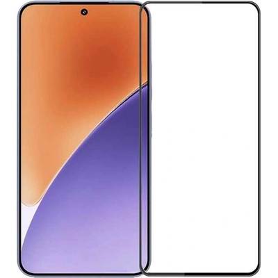 Извит 3D удароустойчив стъклен протектор покриващ целия екран марка MOFI за Xiaomi 15 - с черна рамка