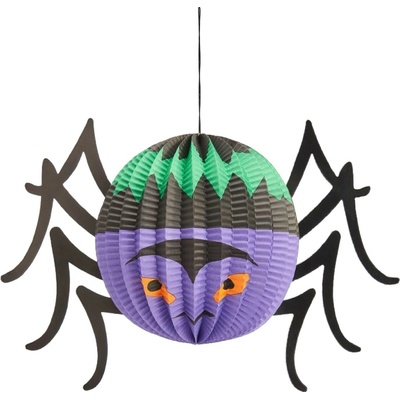 Lampion pavouk černý, 41cm