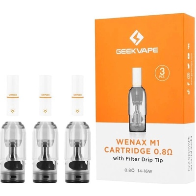 GeekVape Wenax M1 Pod cartridge s náustkem 0,8 ohm 3 ks