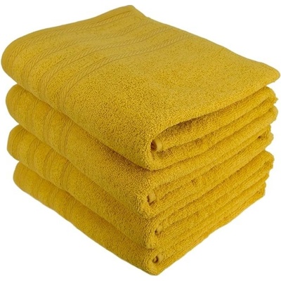 Dommio Uni Sada osušek 70 x 130 cm 4 ks žluté