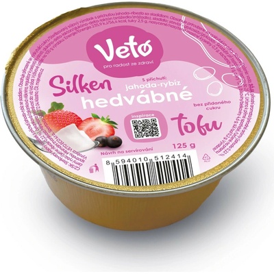 VETO Silken hedvábné tofu jahoda - rybíz - 125g – Zboží Dáma