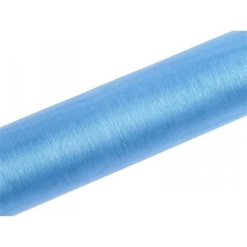 Organza 16cm x 9m modrá