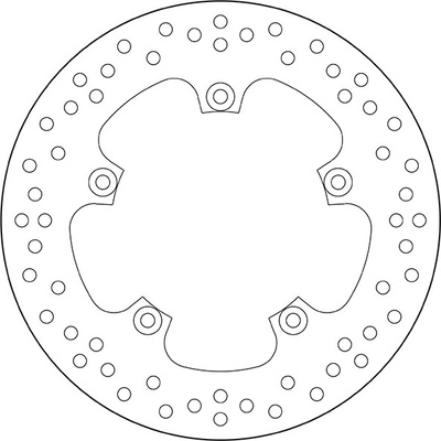 Zadný brzdový kotúč Brembo YAMAHA 800 FZS FAZER 2010 - 2012