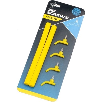 Nash Rovnátka Zig Screws žltá 4 ks