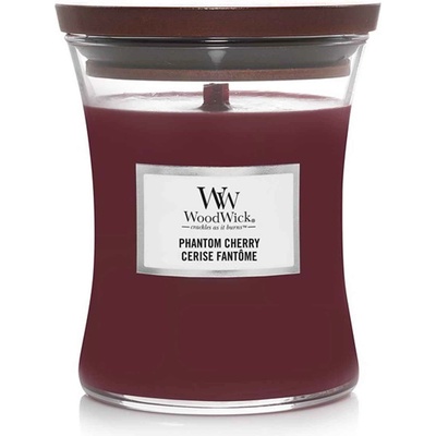 WoodWick Phantom Cherry ароматна свещ с дървен фитил 275 гр
