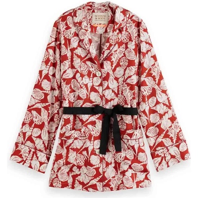 Scotch & Soda Сако Scotch & soda Shell Batik Printed Pyjama blazer - Red (Shell Batik Terracotta)