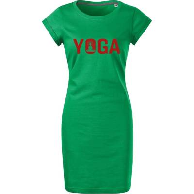 Dámské šaty Yoga středně zelená