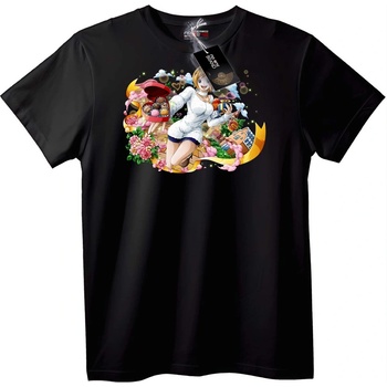 NOONEBRAND Тениска с аниме сърце - 2XL, Black
