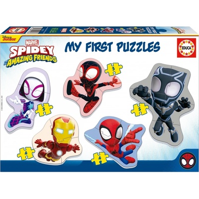 Educa Детски пъзел 5 в 1 Educa - Спайди и невероятните му приятели (EDU19953)