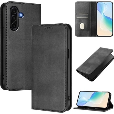 Gigapack Samsung A57 5G GIGAPACK Ток за поставяне, кожен ефект FLIP, премиум, ЧЕРЕН (GP-183665)