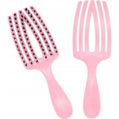 Kefa na vlasy Olivia Garden Fingerbrush Care Mini Kids Pink ID1820