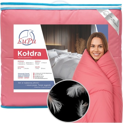 LuPu Péřová Přikrývka celoroční antialergická Růžová Kachní Peří 1 160x200