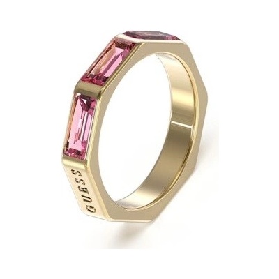 Guess prsteň s ružovými kubickými zirkónmi JUBR03174JWYGFC