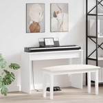 vidaXL Стойка за клавиатура Бяло 100 x 32 x 64 см Инженерна дървесина (899495)