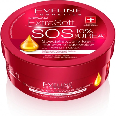 Eveline Cosmetics SOS 10% močovina intenzívne regeneračný krém na tvár a telo 175 ml