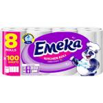  Emeka кухненска ролка, 3 пласта, 100 къса, 8 броя х 170гр