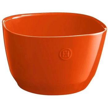 Emile henry (Франция) Квадратна керамична купа за салата EMILE HENRY Salad Bowl M - 22 х 22 см - цвят оранжев (EH 6594-76)