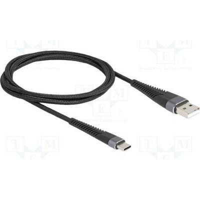 Delock 81121 USB 2.0 USB A vidlice USB C vidlice 1m černý