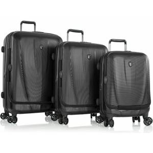 HEYS Комплект пътни куфари Heys Vantage Smart Luggage S, M, L Black - комплект от 3 куфара Heys | Cheren | МЪЖЕ | UNI