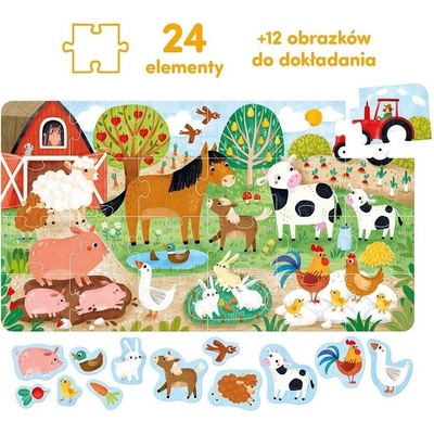 CzuCzu Zvířátka na farmě 24 dílků